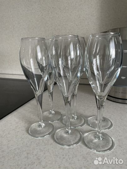 Бокалы для шампанского 6 штук