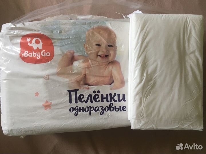 Пеленки одноразовые беби гоу