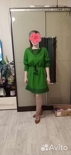 Вязаное платье