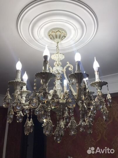 Люстра 8 рожков потолочная подвесная