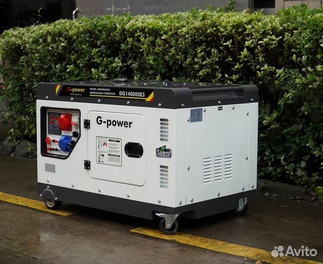 Генератор дизельный 12 кВт G-power DG14000SE3