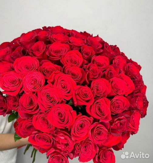 Цветы букеты 101 роза