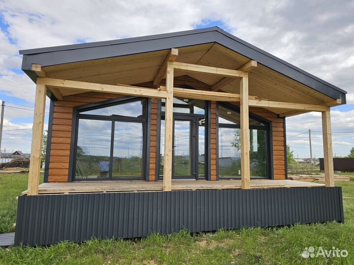 Дом Барнхаус 86м2 3 спальни каркасный