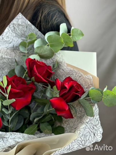 Букет из 5 французских роз