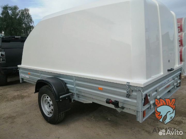 Прицеп 18.022 с крышкой из пластика Н1500мм