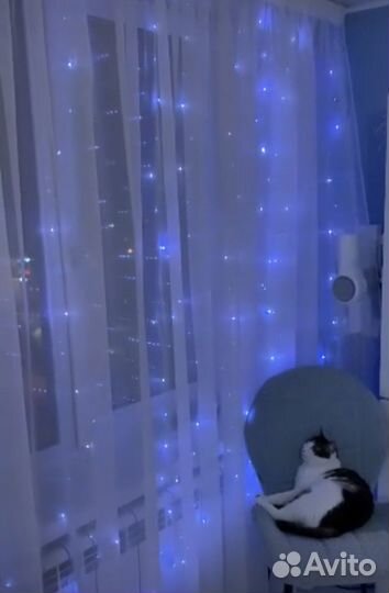 Гирлянда штора 3x3