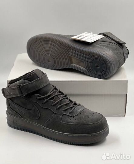 Кроссовки Nike Air Force 1 high зимние