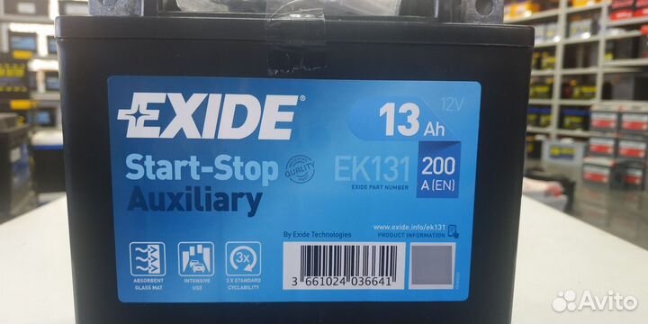 Аккумулятор 13ah AGM резервный для Мерседес EK131