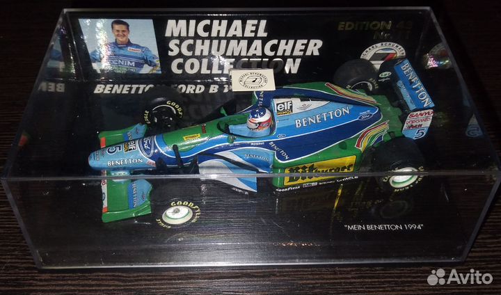 M. Schumacher, Benneton, чемпион 1994. Minichamps
