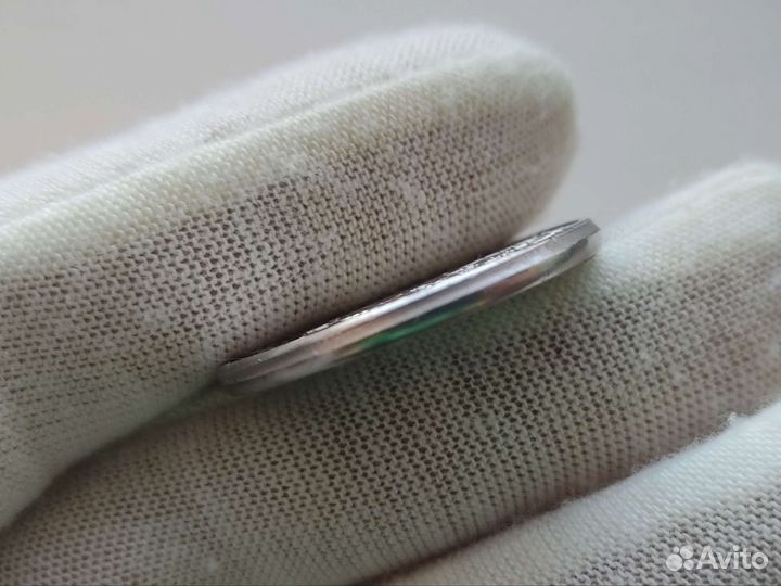 Редкий брак 25 рублeй гладкий гурт