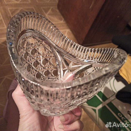 Салатник хрустальный СССР