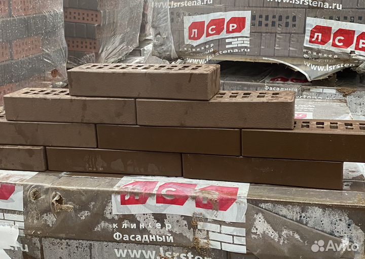 Кирпич клинкерный лср