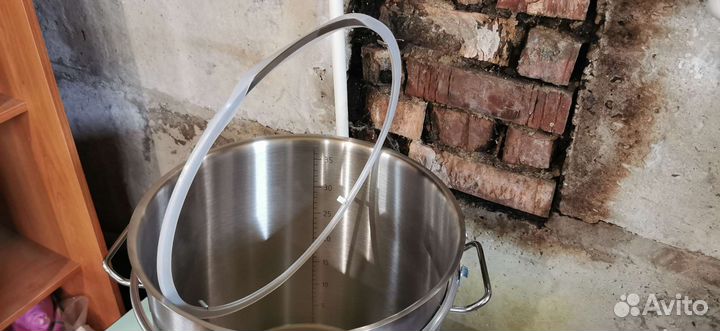 Кастрюля из нержавейки, перегонный куб 37 литров
