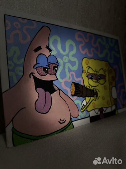 Картина акрилом на холсте