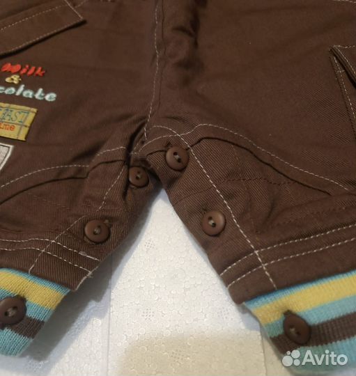 Комбинезончик утеплённый хб новый до года Италия