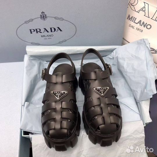 Женские сандалии prada Monolith 36-41 премиум