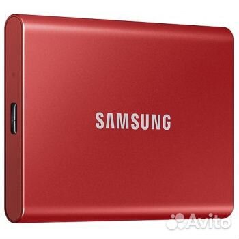 2.0Tb SSD Samsung T7 (MU-PC2T0R) красный новая с г