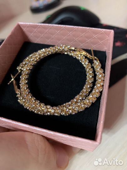 Серьги бижутерия