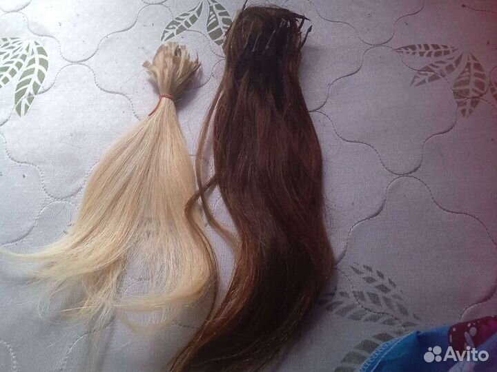 Волосы для наращивания блонд