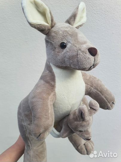 Мягкая игрушка Кенгуру с малышом