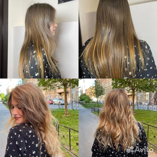 Окрашивание волос airtouch balayage