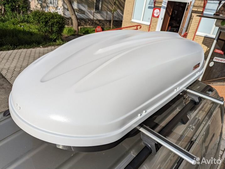Автобокс на крышу Turino 410л, 177х46х81, Белый