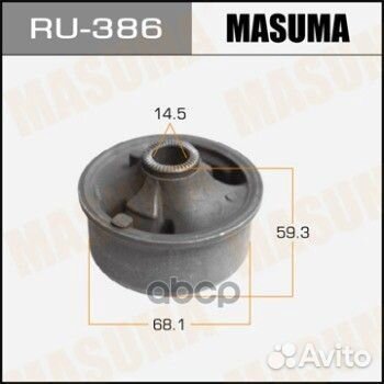 Сайленблок перед Masuma RU-386 RU-386 Masuma