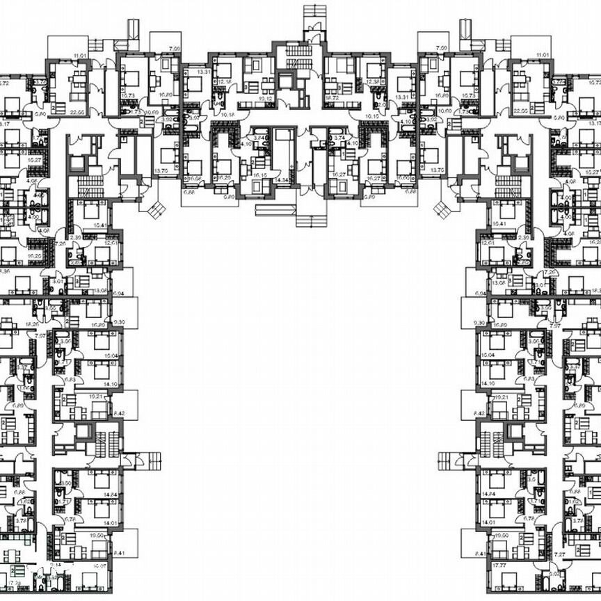 2-к. квартира, 68,3 м², 1/4 эт.