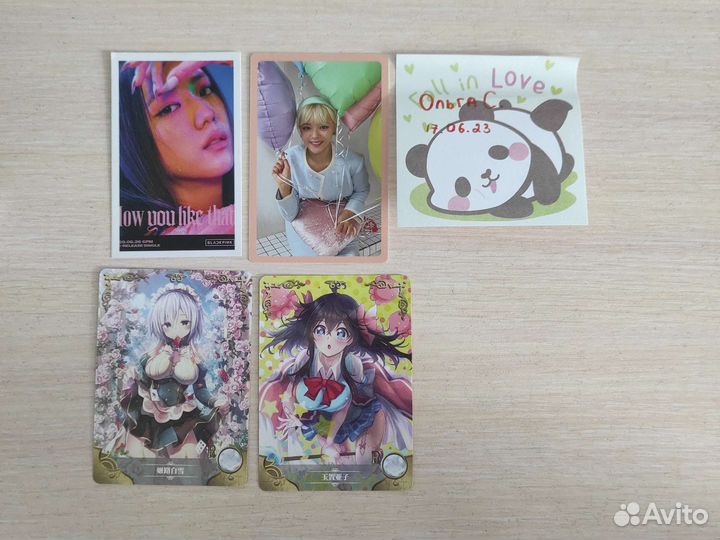 Кпоп карты, аниме карты