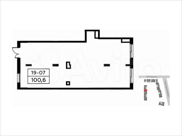 Аренда, торговое помещение, площадь 101 кв.м