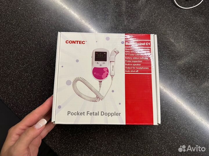 Фетальный допплер (new) для беременных Contec
