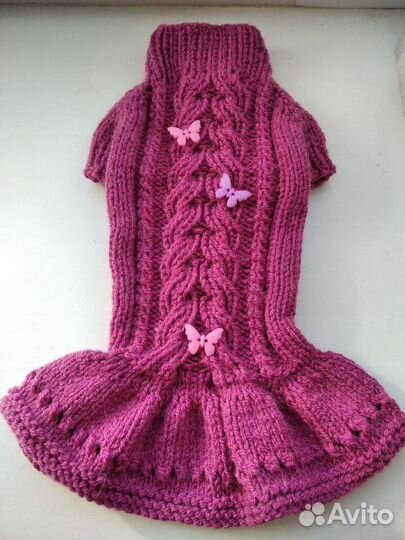 Платье и свитер для собачки