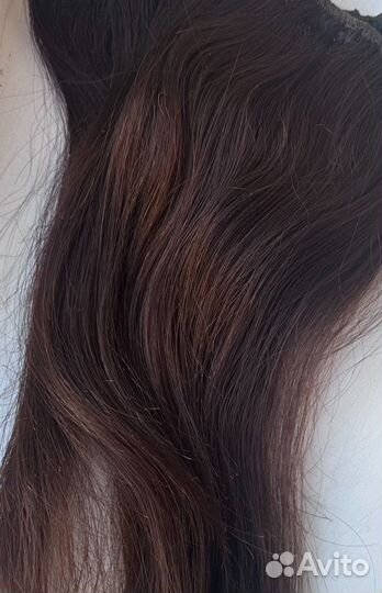 Волосы на заколках натуральные