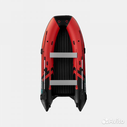 Лодка Gladiator E380PRO Красно-черная