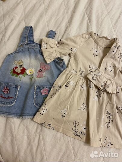 Вещи для девочки пакетом 86-92