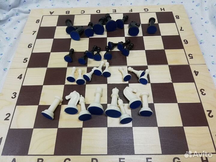 Шахматы СССР пластиковые. Новые Упаковка