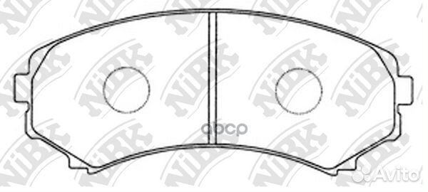 Колодки тормозные дисковые перед PN3414 NiBK