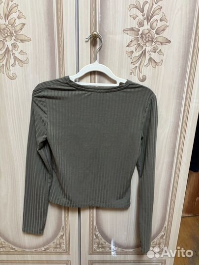 Лонгслив женский s зелёный