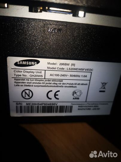 Монитор для компьютера samsung бу