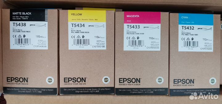 Картриджи Epson T5432-T5438