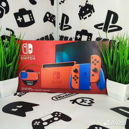 Nintendo Switch V2 Mario Red & Blue edition Б\У