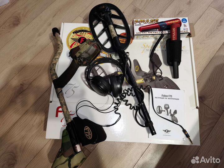 Металлоискатель бу Fisher F75+ пинпоинтер Fisher