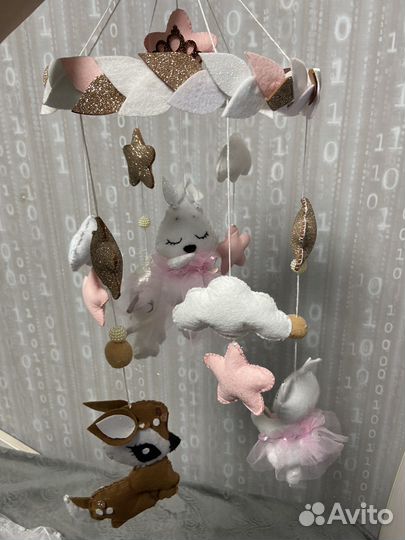 Детский мобиль из фетра