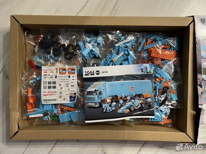 Lego автогонки Sluban новый