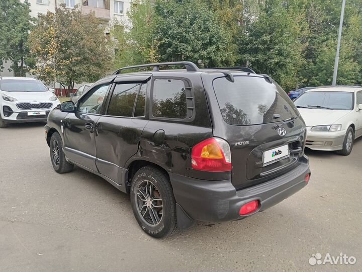 Hyundai Santa Fe 2.4 МТ, 2003, битый, 205 000 км