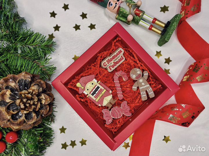 Подарок на новый год шоколад ручной работы