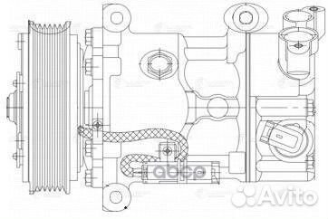 Компрессор кондиционера pegeot/citroen 308/C4 0