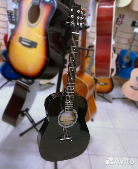 Акустическая гитара terris TF-380A BK