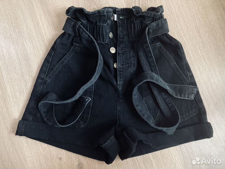 Джинсовые шорты zara xs