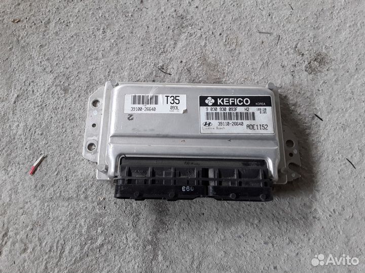 Блок управления двигателем хендай акцент эбу